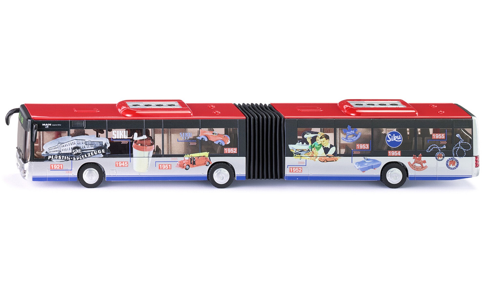Timeline Gelenkbus 100 Jahre Sieper