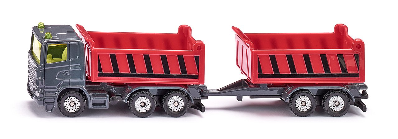 LKW mit Kippmulde und Kippanhänger