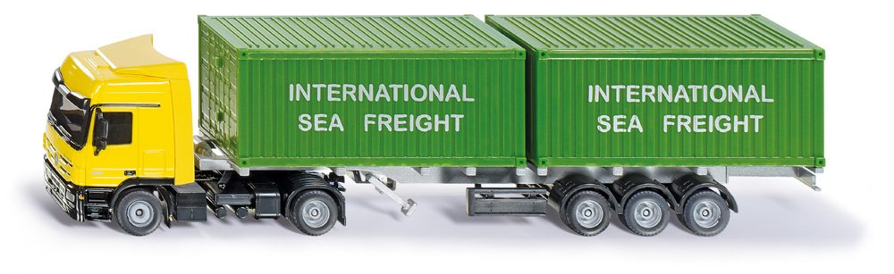 Truck with containers